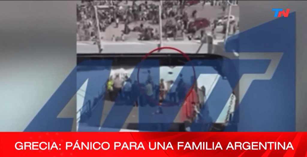 Grecia: se desprendió la rampa de un ferry y una pareja argentina y su bebé se salvaron de&nbsp;milagro.