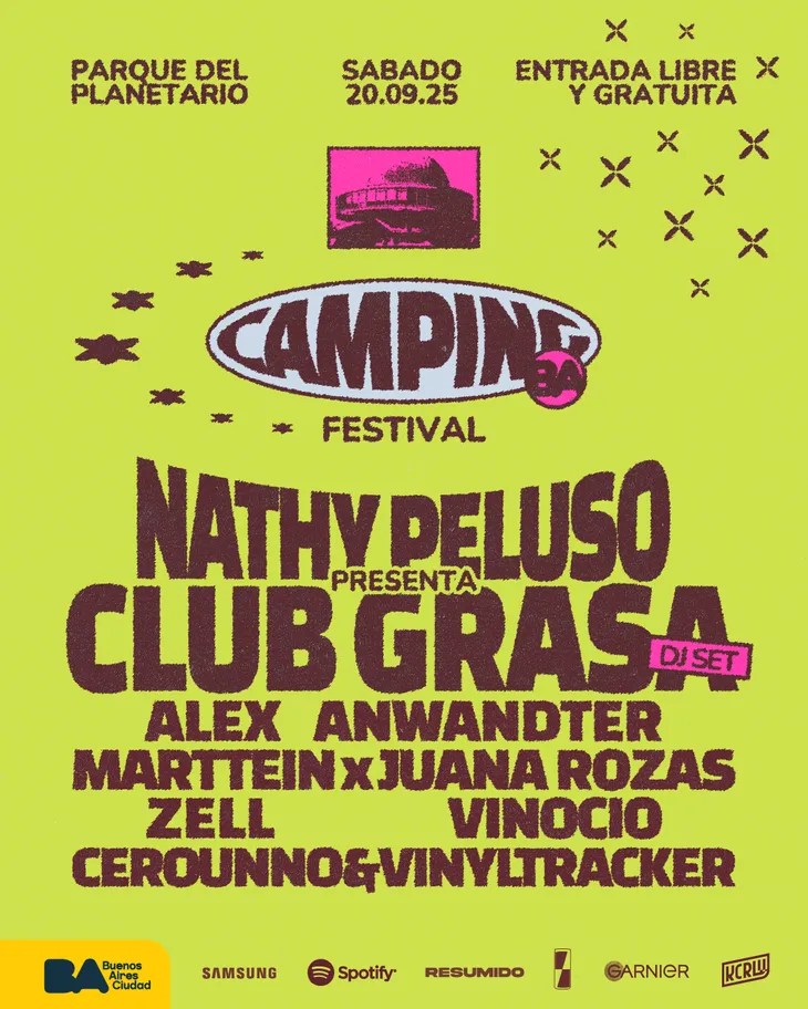 Festival Camping debuta en el Planetario con Nathy Peluso como&nbsp;anfitriona